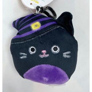 New Squishmallows Halloween 3.5” Autumn Plush Toy Cat Witch Clip